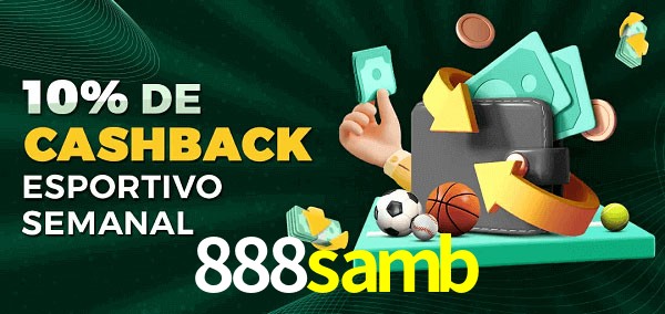 10% de bônus de cashback na 888samb